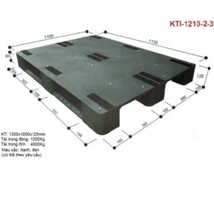 Pallet nhựa KTI-1210-2-3 Nhật