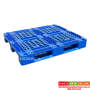 PALLET NHỰA LIỀN KHỐI 1 MẶT - 466 LÕI THÉP