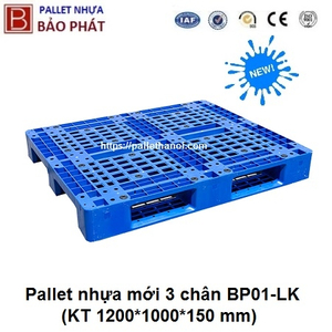 Pallet nhựa mới BP01-LK (1000*1200*150 mm)