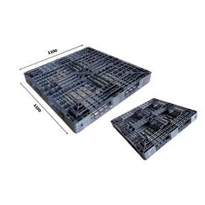 Pallet Nhựa Đen PL15LK - 3 KT 1100x1100x125 mm