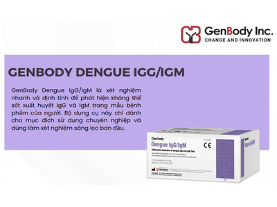 GenBody Dengue IgG/IgM - Test nhanh chuẩn đoán kháng thể Dengue IgG/IgM