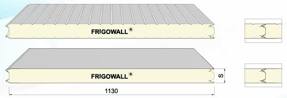 Panel Frigowall dày 100mm hai mặt tôn