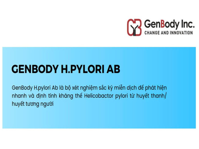 Genbody H.Pylori Ab - Test nhanh chuẩn đoán H.pylori Ab