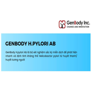 Genbody H.Pylori Ab - Test nhanh chuẩn đoán H.pylori Ab