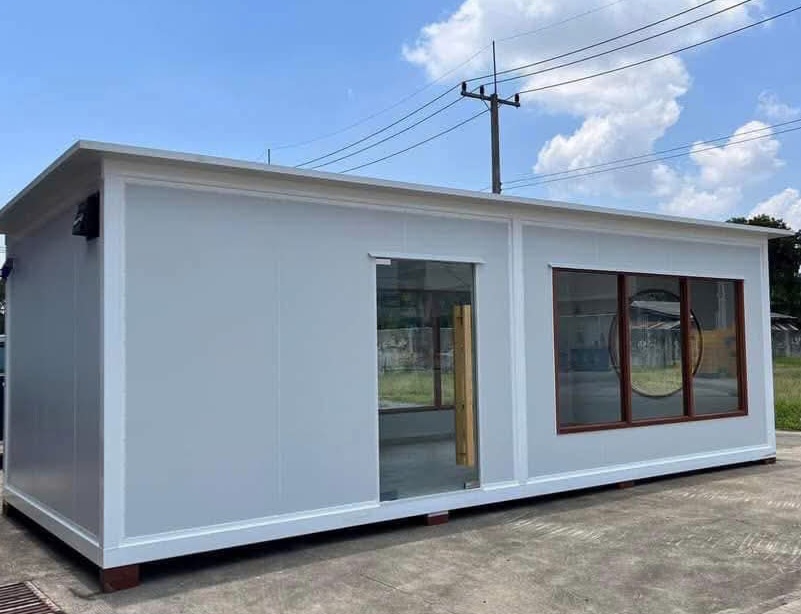 Tấm panel kim loại ốp tường cách nhiệt 2 mặt bao che khổ rộng 1m PU EPS 01