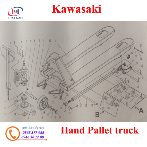 Hình ảnh phụ tùng xe nâng Kawasaki