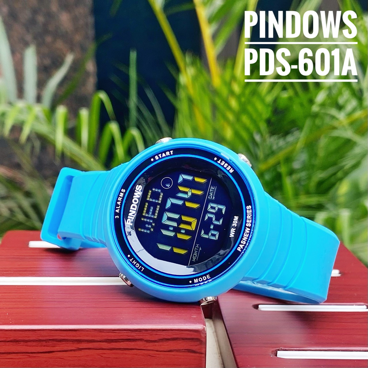 Đồng Hồ PINDOWS PDS-610A - Màu xanh da trời mặt đen