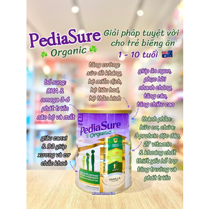 Sữa PediaSure Organic Úc 800g 🇦🇺 - Giải pháp tuyệt vời cho trẻ biếng ăn