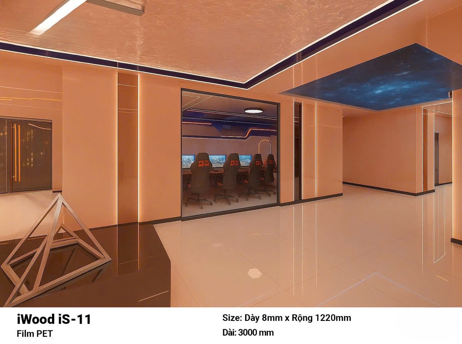 TẤM ỐP THAN TRE PHỦ PET iS-11 CAO CẤP TẠI HỒ CHÍ MINH