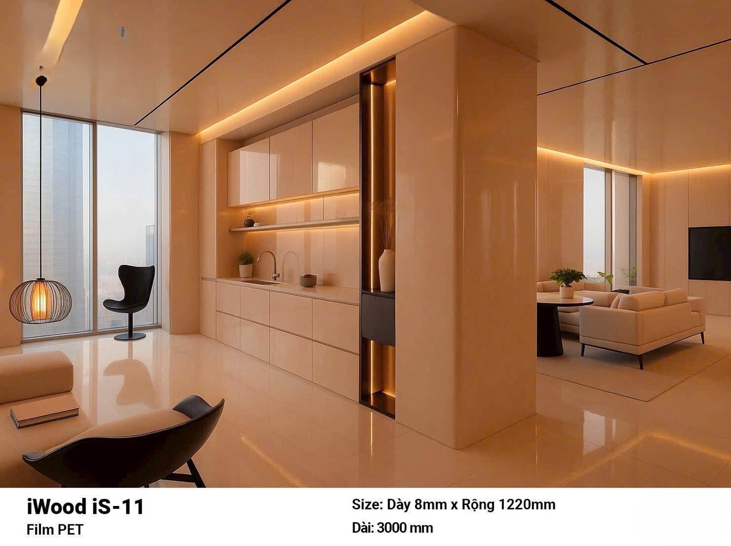 TẤM ỐP THAN TRE PHỦ PET iS-11 CAO CẤP TẠI HỒ CHÍ MINH