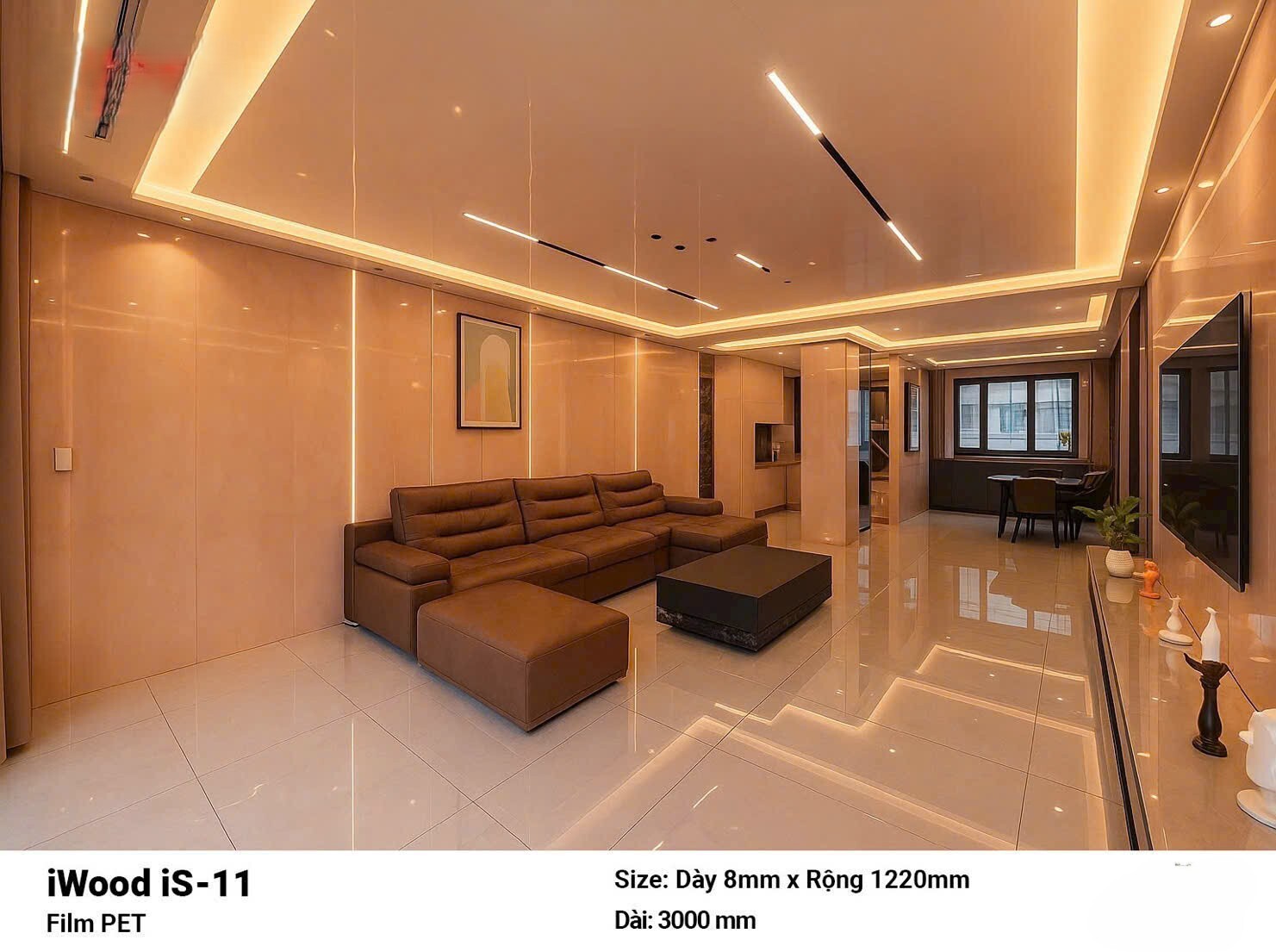 TẤM ỐP THAN TRE PHỦ PET iS-11 CAO CẤP TẠI HỒ CHÍ MINH