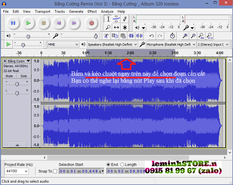 Audacity - Biên tập, xử lý âm thanh đa năng --005