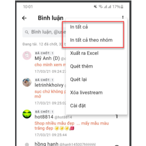 Phần mềm chốt đơn Livestream trên Shopee