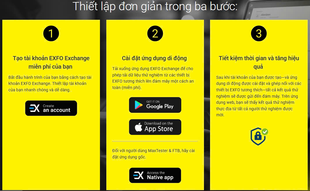 Phần mềm EXFO Exchange
