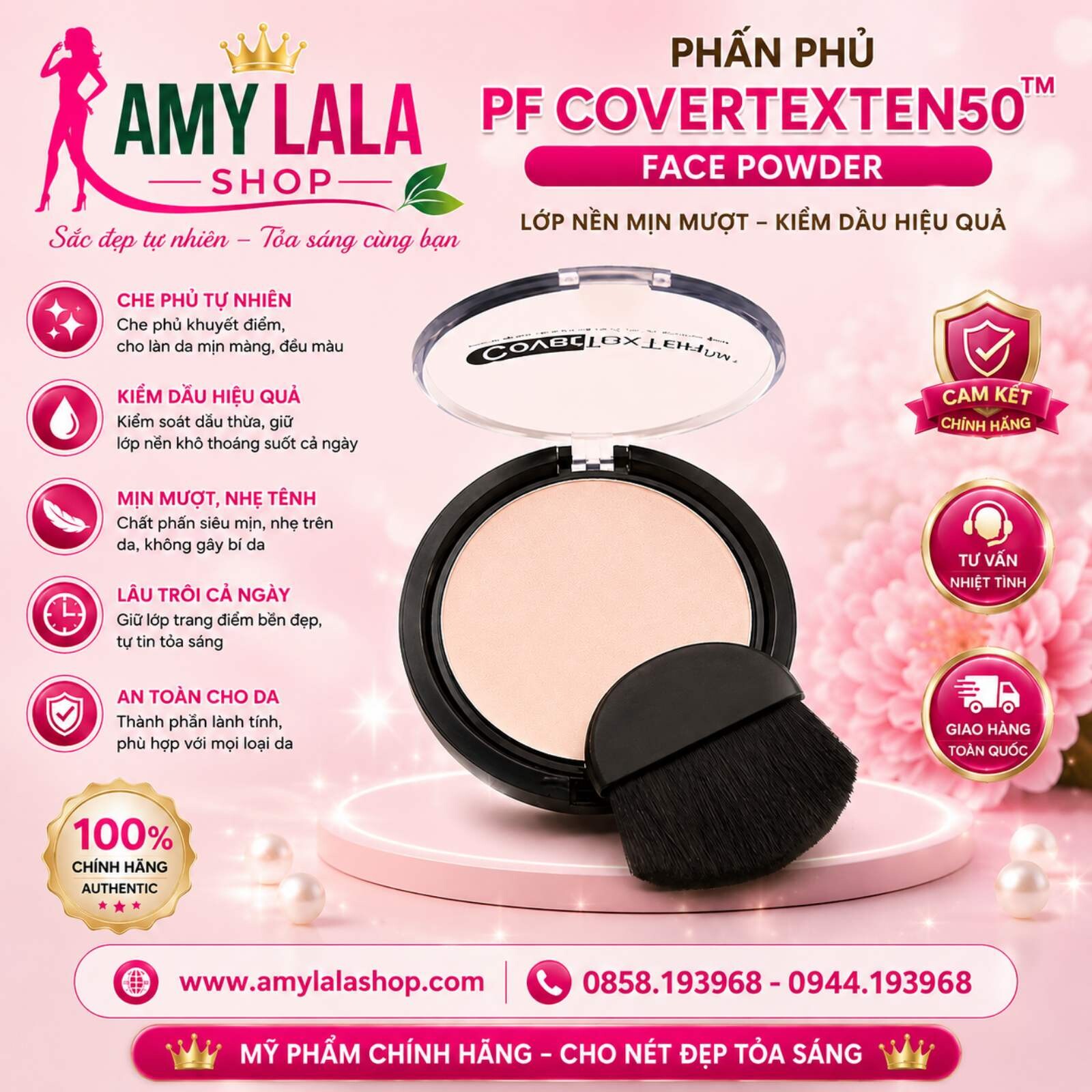 Phấn phủ PF CoverToxTen50™ Face Powder nhập khẩu Mỹ - 0858193968 - 0944193968 - amylalashop.com -