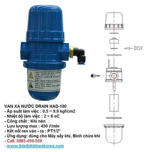 PHAO XẢ NƯỚC TỰ ĐỘNG HAD-100