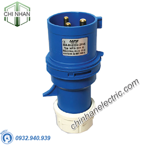 Phích Cắm Công Nghiệp 2P+E 32A IP44 - MPN023 - MPE