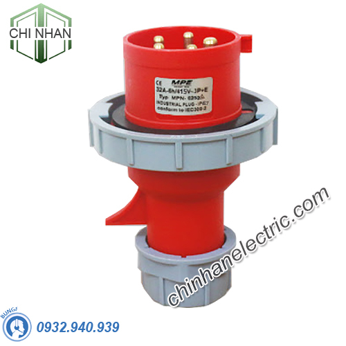 Phích Cắm Công Nghiệp 3P+N+E 32A IP67 - MPN0252 - MPE