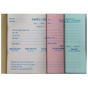 Phiếu chi 3 liên A5