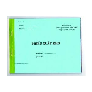 Phiếu xuất kho A5 2 liên