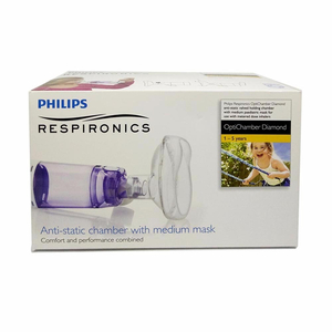 Buồng đệm có mặt nạ Philips Respironics OptiChamber Diamond