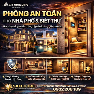 PHÒNG AN TOÀN CHO NHÀ PHỐ VÀ BIỆT THỰ GIẢI PHÁP SỐNG AN TÂM ĐẲNG CẤP CITYBUILDING
