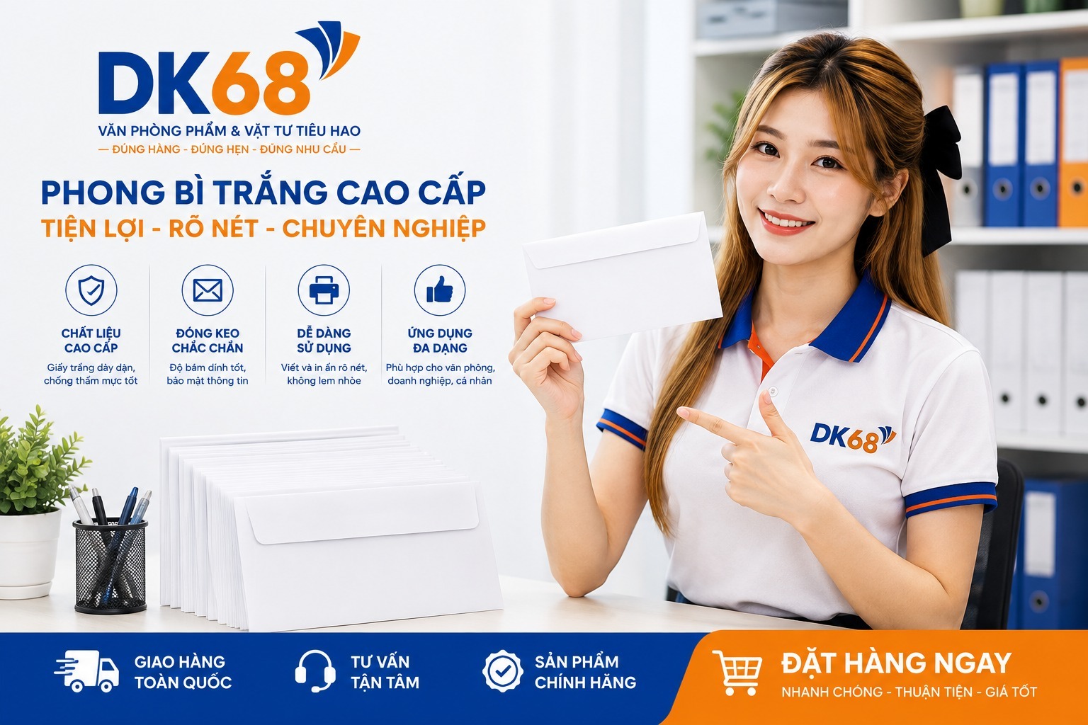 Phong Bì Trắng A6 loại dày đẹp