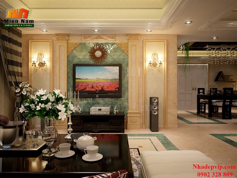 Thi công biệt thự phố cổ điển Chú Thuận Tân Phú Thi công biệt thự phố cổ điển Chú Thuận Tân Phú