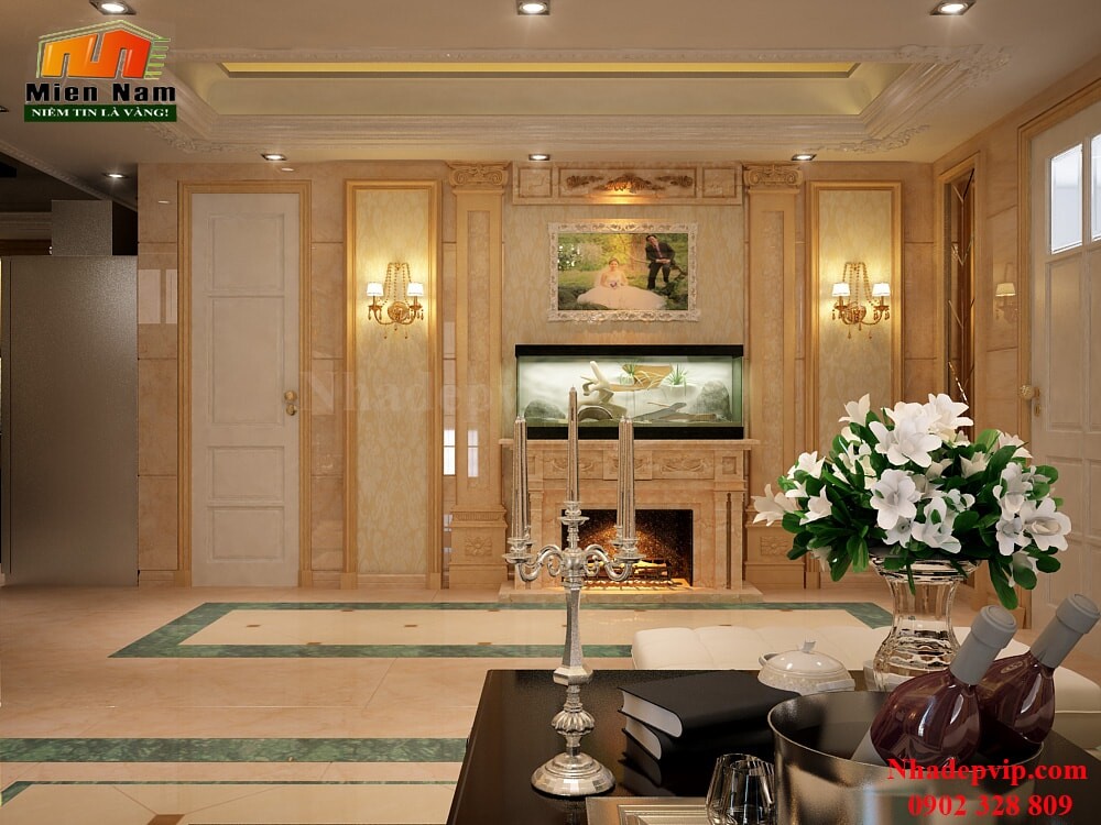 Thi công biệt thự phố cổ điển Chú Thuận Tân Phú Thi công biệt thự phố cổ điển Chú Thuận Tân Phú