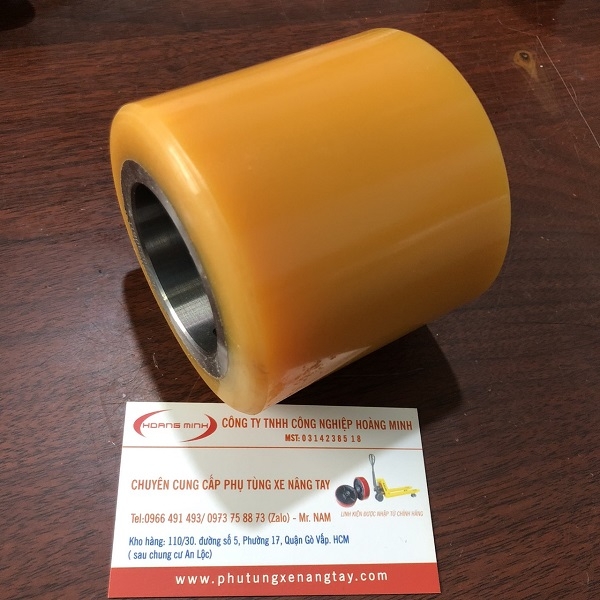 BÁNH XE PU 85X80 LỖ 47 BÁNH XE NÂNG ĐIỆN CHÍNH HÃNG GIÁ RẺ