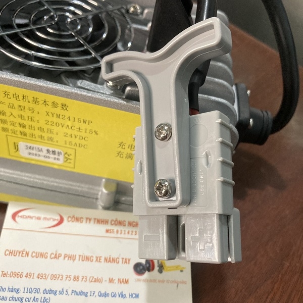 Bộ sạc ắc qui xe nâng điện 24V15A, bộ sạc thế hệ mới, sạc nhanh