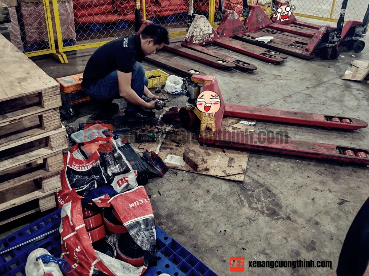 Thay Thế - Phục Hồi Bơm Thủy Lực Xe Nâng Tay Tận Nơi | Xe Nâng Cường Thịnh