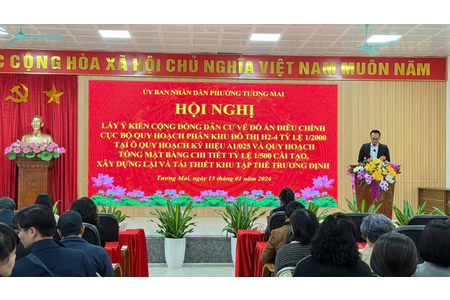Phường Tương Mai lấy ý kiến người dân về quy hoạch cải tạo, tái thiết Khu tập thể Trương Định