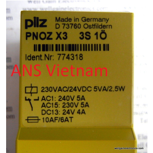 relays Pilz Vietnam, PNOZ X10, rờle pilz vietnam, đại lý pilz vietnam