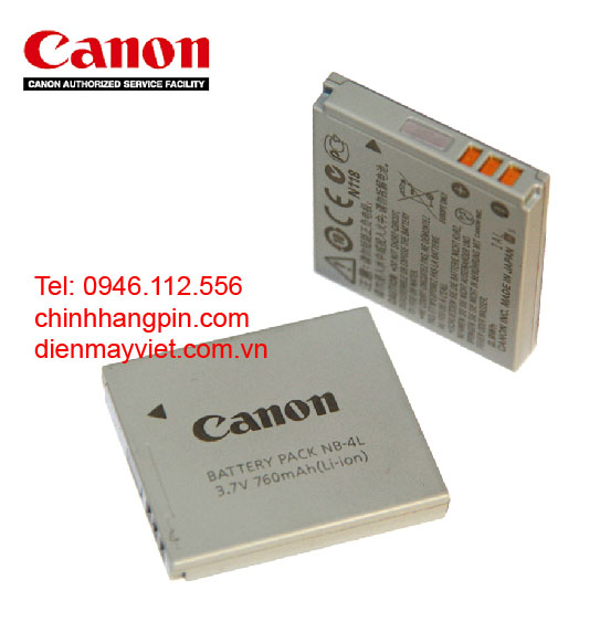 PIN (battery) Máy ảnh Canon NB-4L Lithium-Ion Battery Pack (3.7v 760mAh ...