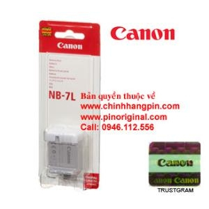 PIN (battery) máy ảnh Canon NB-7L Lithium-Ion (7.4V, 1050mAh) chính hãng original