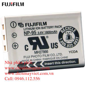 Pin (battery) máy ảnh Fujifilm NP-95 Lithium-Ion (3.6V, 1800mAh) chính hãng original