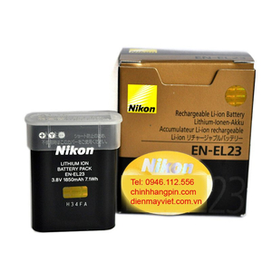 PIN (battery) máy ảnh Nikon EN-EL23 Rechargeable Lithium-Ion Battery (3.8V, 1850mAh) chính hãng