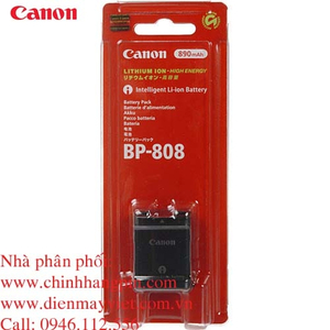 Pin (battery) máy quay Canon BP-808 Lithium-Ion (2740B002) chính hãng original
