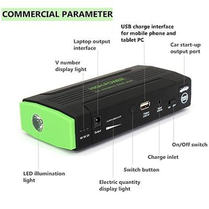 Pin dự phòng di động đa năng - kích điện khởi động ô tô, sạc điện thoại 10.000 mAh - Borsee D8