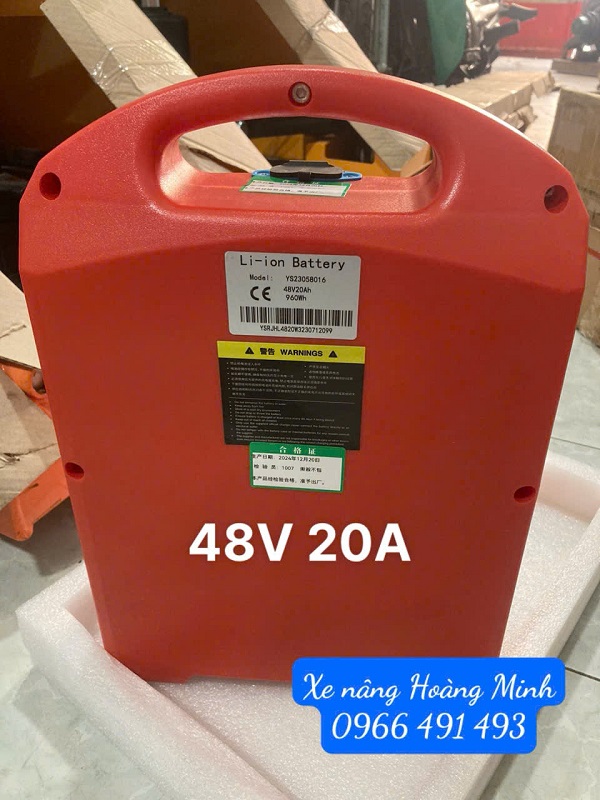 PIN LITHIUM 48V20AH 960WH- BÌNH ĐIỆN XE NÂNG HELI