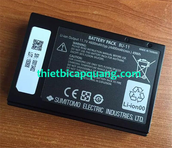 Pin máy hàn cáp quang Sumitomo Z1C chính hãng