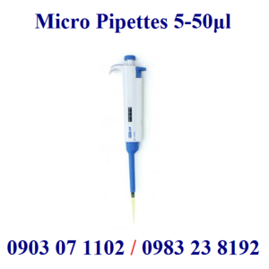 Pipet 1 kênh điều chỉnh thể tích dải 5-50 microlit
