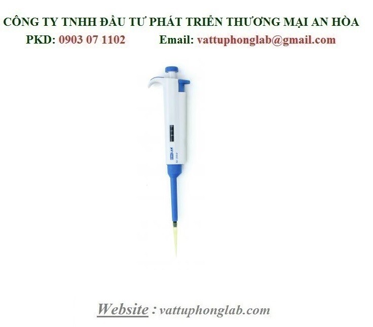 Pipet tự động 1 kênh dải 1000-5000 micrôlit