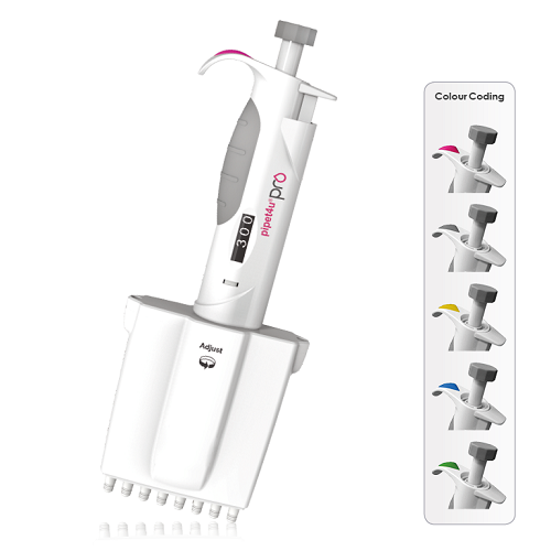 Pipet4u Pro 12 Kênh 5 - 50 Microlit hãng AHN - Đức