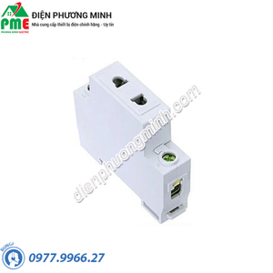 Ổ cắm cài thanh ray 2 chấu Chint AC30-103