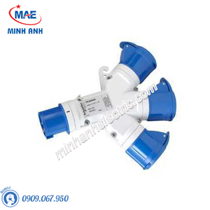 Ổ cắm nối 3 ngã 2P+E 16A 230V IP44 - Model PKZM409
