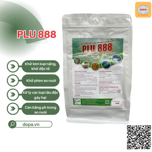PLU 888: KHỬ ĐỘC – KHỬ PHÈN – LÀM SẠCH NƯỚC CHO AO NUÔI HIỆU QUẢ VƯỢT TRỘI