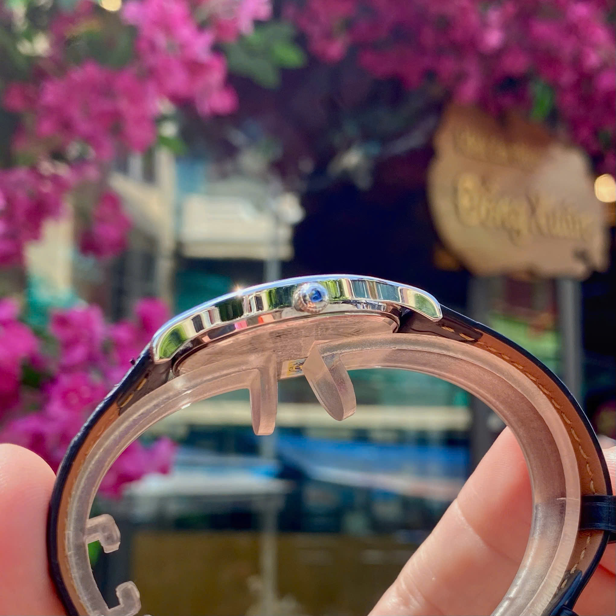 ĐỒNG HỒ NAM POLO GOLD DÂY DA POG2605M