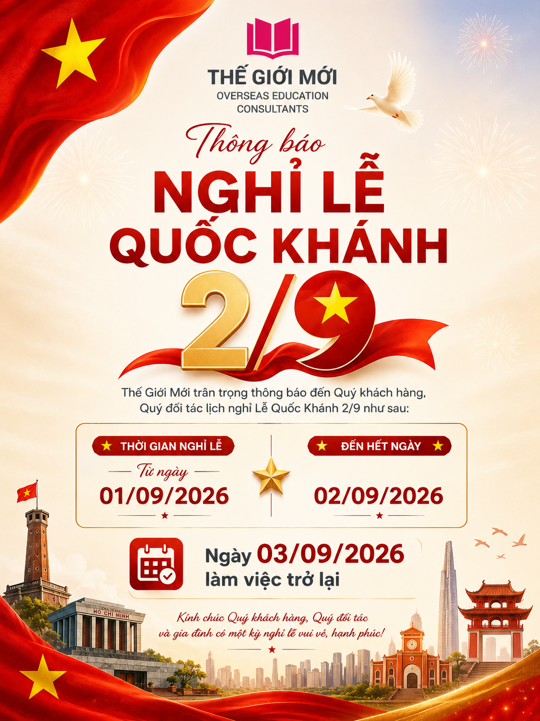 Nghỉ Lễ 2.9